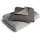 Bett1.de Bodyguard Flanell Silber/Anthrazit 200 x 200 cm + 2 x 40 x 80 cm