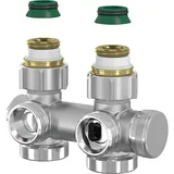 Simplex Hahnblock Simplex Universal mit Entleerung, für Einrohr- u. Zweirohrsysteme