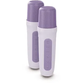 Bigben Interactive BigBen Bluetooth portabler Lautsprecher Party Karaoke Licht lavender AU388824 Portable-Lautsprecher