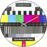 NeXtime Quarzwanduhr Testpage Dome Ø 35 cm Kunststoff