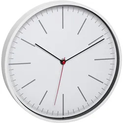 TFA Dostmann 60.3049.02, Wand, Quarzuhr, Rund, Weiß, Kunststoff, Klassisch