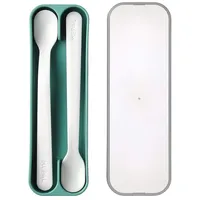 Mepal Set Fütterlöffel Mio 2 Stück Deep turquoise