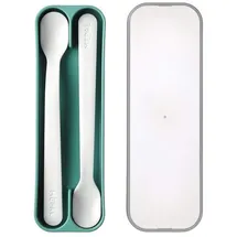 Mepal Set Fütterlöffel Mio 2 Stück Deep turquoise