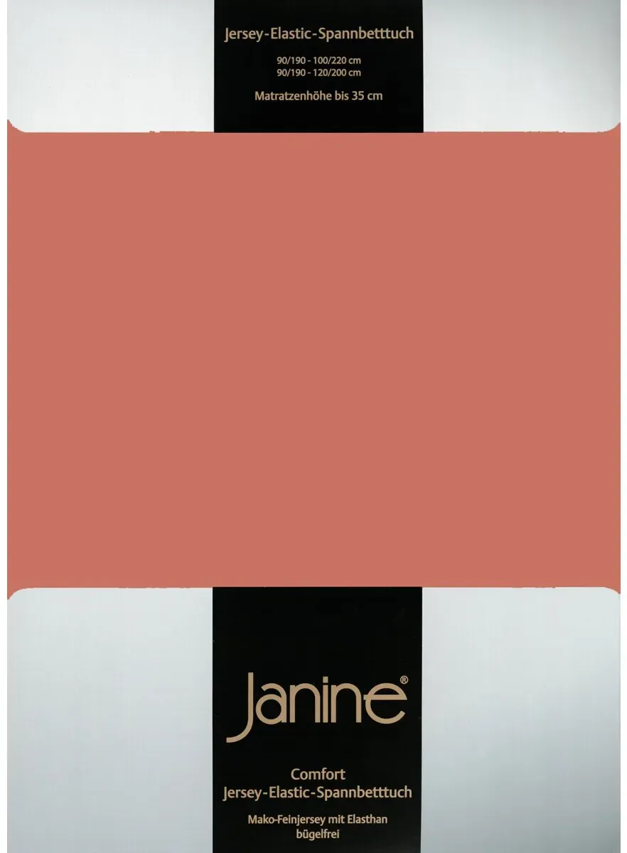 Janine Spannbetttuch Comfort - Elastic-Jersey, Mako-Feinjersey, Bettlaken Siena 150x200cm