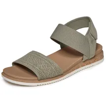 SKECHERS Damen Desert Kiss Low Top Look Flache Sandale, Olivgrün, 37 EU