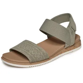 SKECHERS Damen Desert Kiss Low Top Look Flache Sandale, Olivgrün, 37 EU