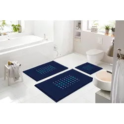 Badematte GRUND "Siria", blau, H:20mm, Polyacryl, Badematten