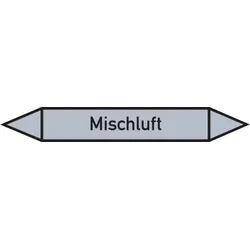 Rohrleitungskennzeichen Mischluft - 187x26 mm Folie selbstklebend