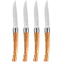 Opinel Table Chic Messerset 10 cm 4-tlg. Olivenholz/Braun