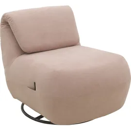 Home Affaire Relaxsessel HOME AFFAIRE "Emberson Sessel, Rückenlehne hochklappbar, Drehsessel", rosa (flamingo), B:68cm H:67cm T:88cm, 92% Polyester, 8% Nylon, Sessel, Relaxsessel, Rückenverstellung, Drehfunktion, wahlweise auch Swivel (Wipp) Funktion