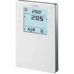 Siemens S55624H106 Raumbediengerät mit KNX, Fühler für Temperatur, Feuchtigkeit, CO2, segmentiertem Display mit Hintergrundbeleuchtung, Touchkeys,