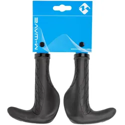 M-Wave Cloud Ergomax Fix BE Fahrradgriffe Lenkergriffe Fahrrad 140 mm Fahrrad Griffe Set ergonomisch