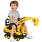 Homcom Rutschauto Sitzbagger Gelb