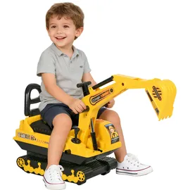 Homcom Rutschauto Sitzbagger Gelb