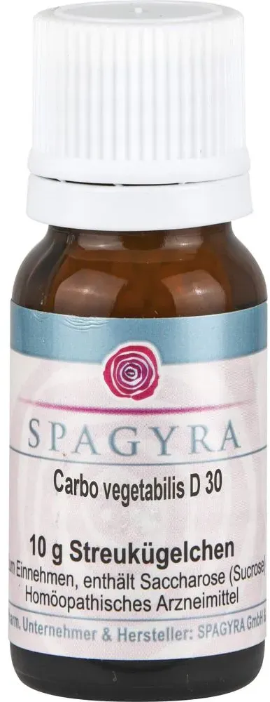CARBO VEGETABILIS D 30 Globuli 10 g