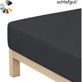schlafgut Basic Mako-Jersey 180 x 200 - 200 x 200 cm titan