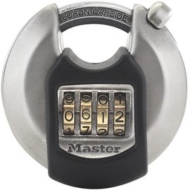 Master Lock P23615 Vorhängeschloss Silber, Schwarz