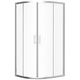 bad land HELA Runddusche mit Schiebetür 90 x 190 cm Transparent Glas