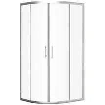 bad land HELA Runddusche mit Schiebetür 90 x 190 cm Transparent Glas