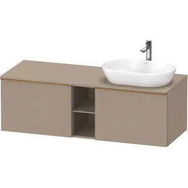 Duravit D-Neo Konsolenwaschtischunterbau wandhängend Leinen Matt 1400x550x459 mm - DE4950R04750000 DE4950R04750000