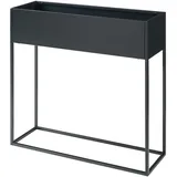 [en.casa] Joensuu 80 x 80 x 25 cm Schwarz