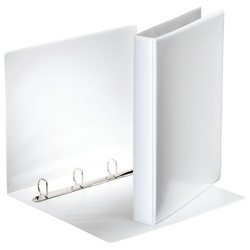 ESSELTE Organisationsmappe Esselte Präsentations-Ringbuch Essentials, A4, weiß, 4D-Ring weiß