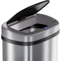 Sensor-Mülleimer, 58 l, Edelstahl, mit Bewegungssensor
