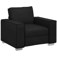 VidaXL Sessel Schwarz 59 cm Kunstleder