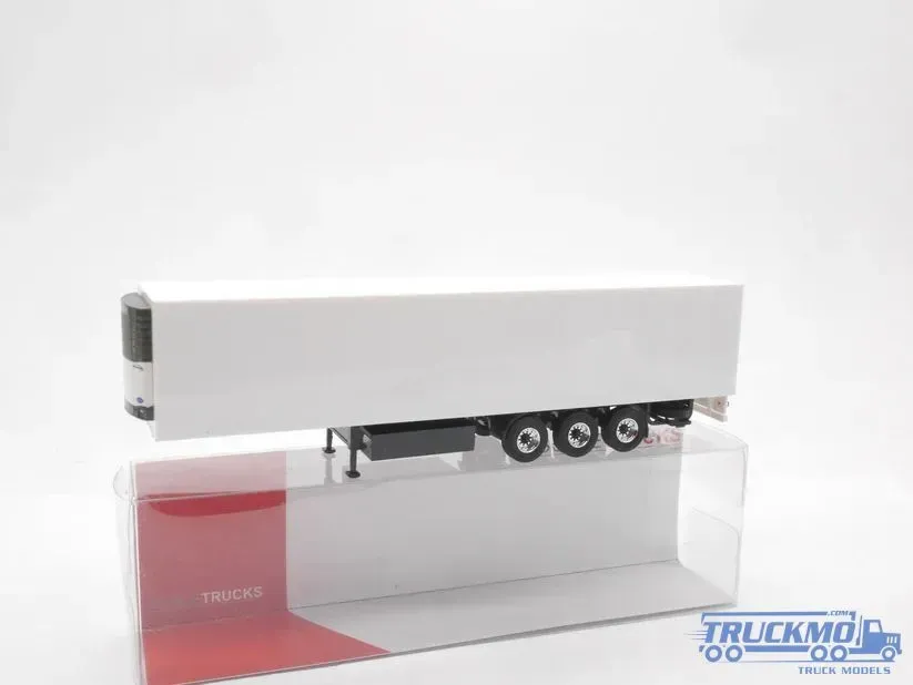 Scaletrucks Schmitz Kühlkoffer-Auflieger 3-Achs weiß (Chrom Radsätze) ST-0809
