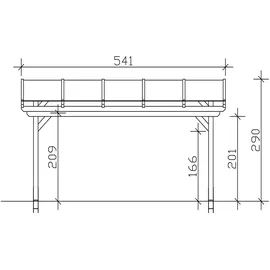 SKANHOLZ Sanremo 541 x 400 cm Leimholz Eiche hell