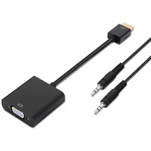 AISENS HDMI zu SVGA Konverter HDMI-A Stecker VGA Buchse 1 m Schwarz