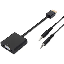 AISENS HDMI zu SVGA Konverter HDMI-A Stecker VGA Buchse 1 m Schwarz
