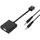 AISENS HDMI zu SVGA Konverter HDMI-A Stecker VGA Buchse 1 m Schwarz