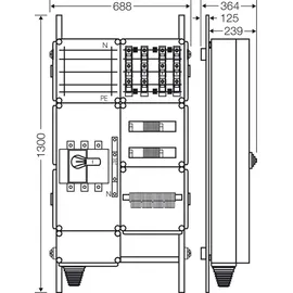 Hensel Ladeverteiler Mi EV 22kW (22 kW, 32 A) 1,3 m