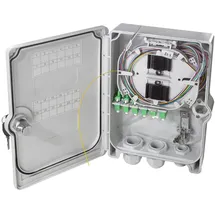 Logilink FB124LC - FTTH/FTTB-Anschlussgehäuse, 24x LC/APC, voll bestückt
