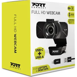 PORT DESIGNS Webcam 2 MP Schwarz