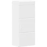 vidaXL Badezimmer-Wandschrank mit Regal TULUM Weiß 37 x 24,5 x 86 cm