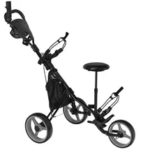 Costway Golftrolley 3-Rad 100 kg grau