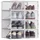 Songmics Schuhbox 31,2 x 22,5 x 13,5 cm 8-tlg. transparent/weiß