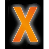 CONACORD Klebebuchstabe X Reflektierend 8 cm Orange