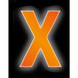 CONACORD Klebebuchstabe X Reflektierend 8 cm Orange