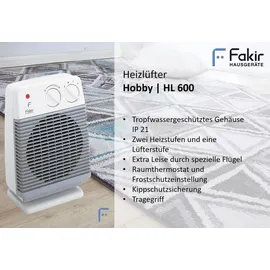 Fakir Hobby HL 600 hellgrau/perlweiß