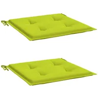 VidaXL Gartenstuhl-Kissen 2 Stk. Knallgrün 40x40x3 cm Oxford-Gewebe