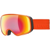 Uvex scribble FM Skibrille, red/rainbow-clear, one size