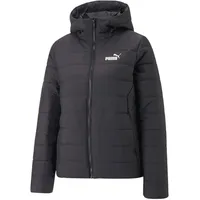 Puma Damen ESS Hooded Padded Jacket Gepolsterte Jacke, Schwarz,