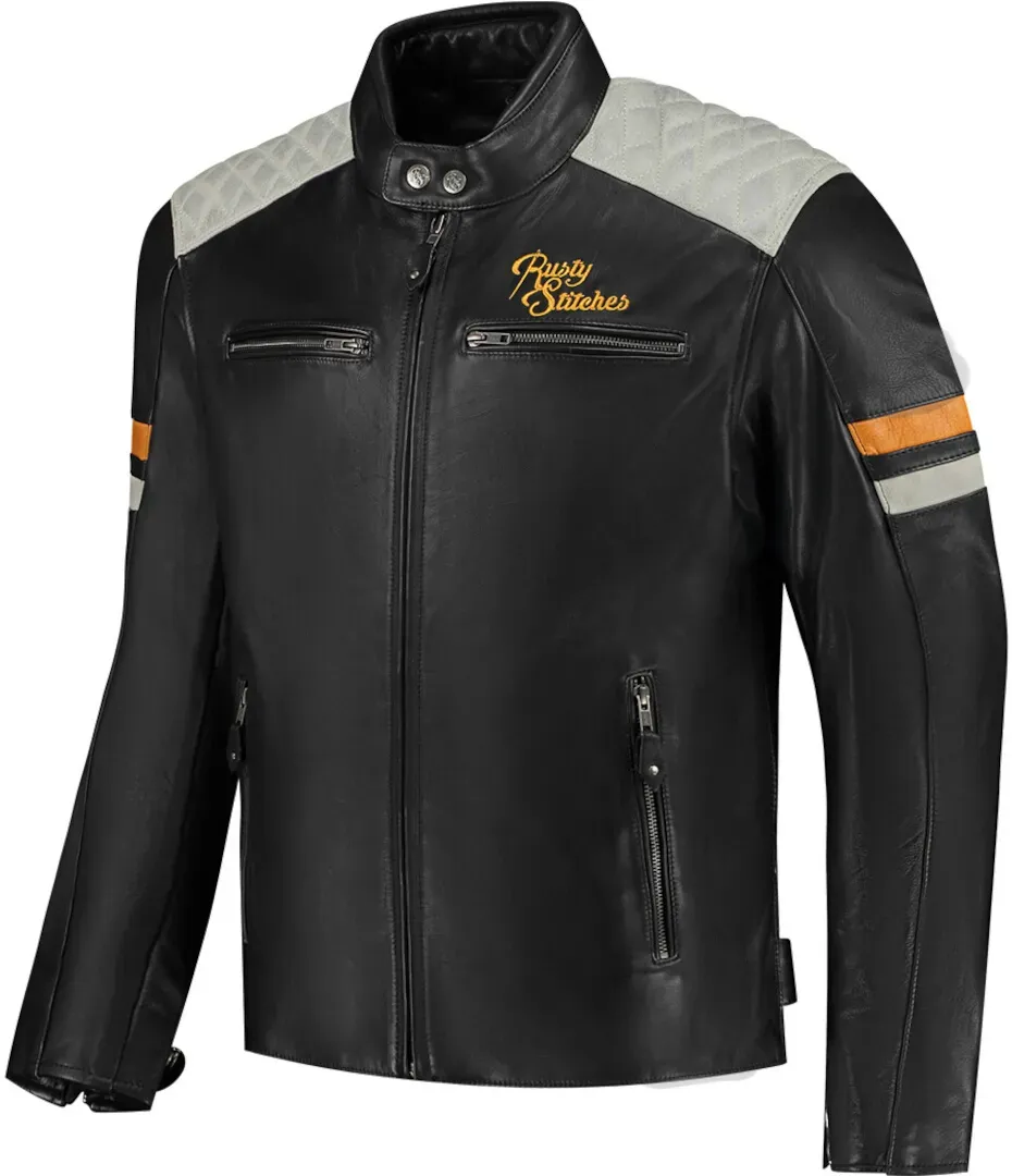 Rusty Stitches Jari V2 Motorrad Lederjacke