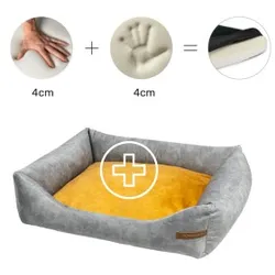 Rexproduct Otto Orthopädisches Hundebett Grau S-XL gelb XL