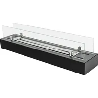Flame BOX 700 mm freistehender Ethanol Kamin mit glas. -ethanolkamin zum Aufstellen auf einem Tisch, Boden oder in einem holzbefeuerten Kamin