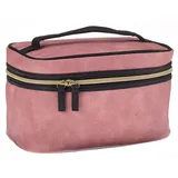 Kosmetikkoffer rosé Besatz schwarz