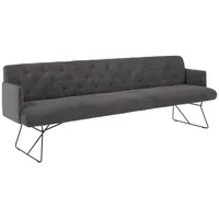 KAWOLA Esszimmerbank CHARME Cord grau 206cm
